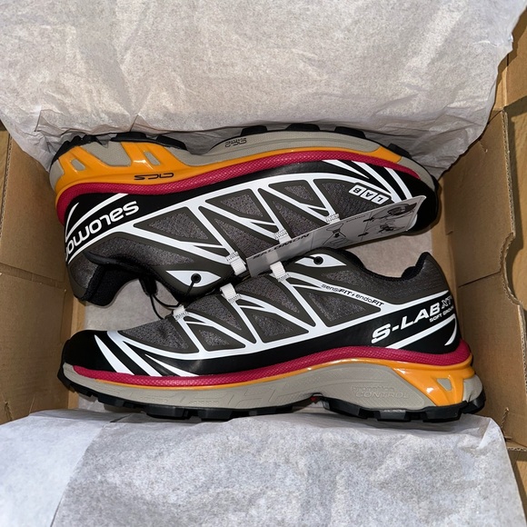 Salomon XT 6 Beluga Russet Orange Recut Shoes - Picture 5 of 8